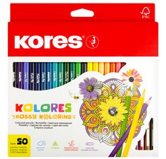 Crayons de couleur triangulaires 'Hobby Koloring',