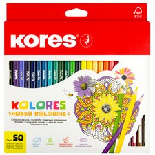 Crayons de couleur triangulaires 'Hobby Koloring',