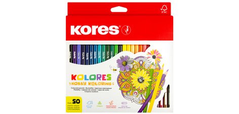 Crayons de couleur triangulaires 'Hobby Koloring',