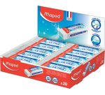 Gomme en plastique Technic Ultra, blanc, présentoir de