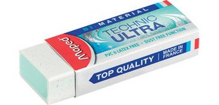 Gomme en plastique Technic Ultra, blanc