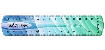 Règle plate Twist'n Flex DECOR, 200 mm, incassable