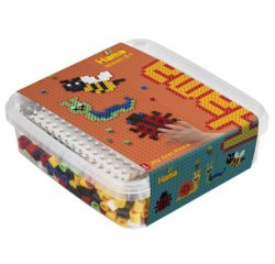 Hama Perles à repasser maxi + plaque 'animaux rapants',boîte