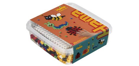 Hama Perles à repasser maxi + plaque 'animaux rapants',boîte