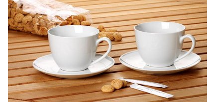 Soucoupe pour tasse à cappucino BIANCO