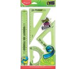 Kit de géometrie Twist'n Flex, 4 pièces, assorti