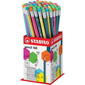 Crayon graphite Pencil 160 avec gomme, display de 72