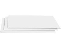 Carton plume, dimensions: (L)500 x (P)650 mm, blanc