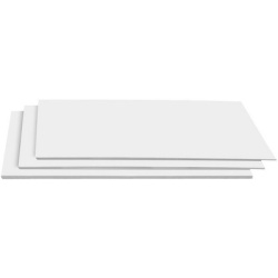 Carton plume, dimensions: (L)210 x (P)297 mm, blanc