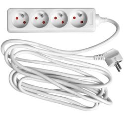 Power strip 4 outlets Wonday - 1.5 m cable