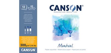 A6 'Montval' Watercolor Paper Block, 50 Sheets