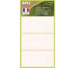Étiquettes blanches 75 x 34 mm recyclées Apli - Pochette de 21
