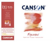 Bloc papier dessin 'Figueras', 500 x 700 mm, 290 g/m2