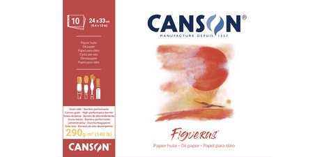 Bloc papier dessin 'Figueras', 300 x 400 mm, 290 g/m2