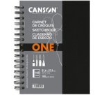 Carnet esquisse ARTBOOK ONE, 140 x 216 mm, noir