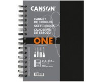 Carnet esquisse ARTBOOK ONE, 140 x 216 mm, noir