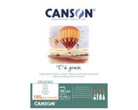 Bloc papier dessin 'C' à grain, A5, 180 g/m2