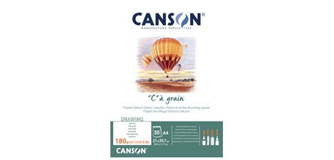 Drawing paper pad 'C' grain, A3, 180 g/m²