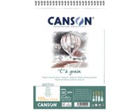 Album spiralé de papier dessin 'C' à grain, A4