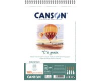 Album spiralé de papier dessin 'C' à grain, A4