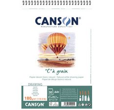 Album spiralé de papier dessin 'C' à grain, A3