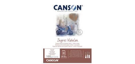 Bloc papier à dessin 'Ingres Vidalon', 240 x 320 mm