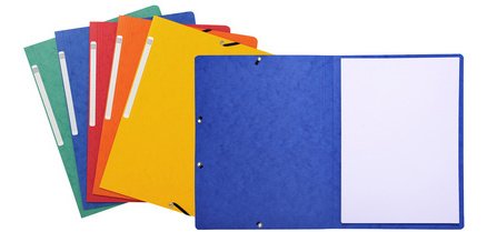 Elasticated folder without flap 355gsm hard glazed mottled premium pressboard - A4 size