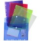 "Exacompta PP Envelope Punched Pocket, A4, Hook & Loop, Bag of 5" - Frosted