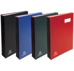 Exacompta Signature Book - Holds A4 Documents - 20 Compartments - Expandable Spine - 300gsm
