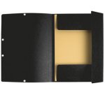 Sammelmappe mit Gummizug und 3 Klappen aus Colorspan-Karton 355g/qm, für Format DIN A4