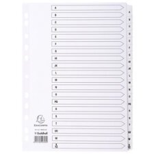 Div Mylar Dividers A4 White A-Z - White