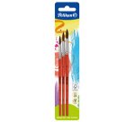 Set de pinceaux à poils fins, 3 pièces, assorti