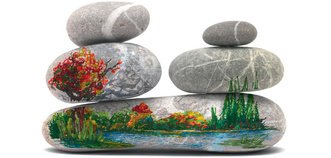 Feutre double pointe permanent, étui de 18