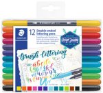 Feutre de coloriage double pointe Design Journey Staedtler couleurs assorties - Pochette de 12