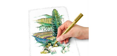 Marqueur permanent Metallic, étui de 6 + feutre