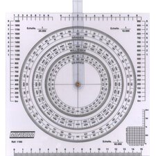 Trigonometrische gradenboog ALTUGLAS USINE, 360°