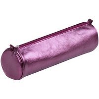 Pennenzak geborsteld leder zilver