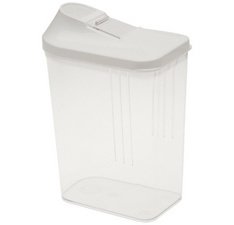 Schenkdoos PAOLA, 1,5 l, wit/transparant