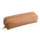 Trousse rectangulaire, cuir naturel