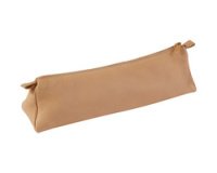 Trousse trapèze, cuir naturel