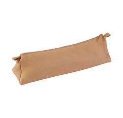 Etui trapeziumvormig natuurlijk leer