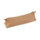 Trousse plate, cuir naturel