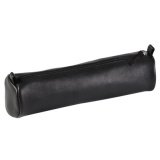 Trousse ronde cuir, noir