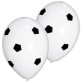 Ballon de baudruche 'Soccer', noir/blanc