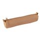 Trousse petite ronde, cuir naturel