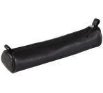 CUIR NOIR VIEILLI Petite ronde Ø3,5x18 cm. - Noir