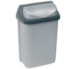 Poubelle 'rasmus', 10 litres, argent
