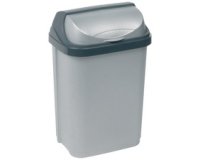 Poubelle 'rasmus', 10 litres, argent