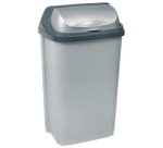 Poubelle 'rasmus', 50 litres, argent