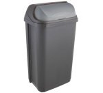Poubelle 'rasmus', 50 litres, argent